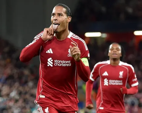 Van Dijk heads dramatic decisive goal versus Spanish giants
